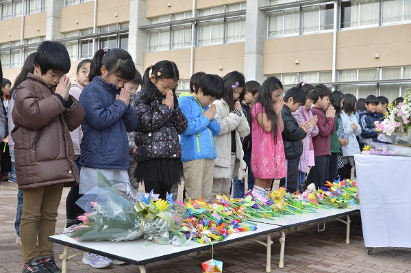 1月17日 精道小学校追悼式